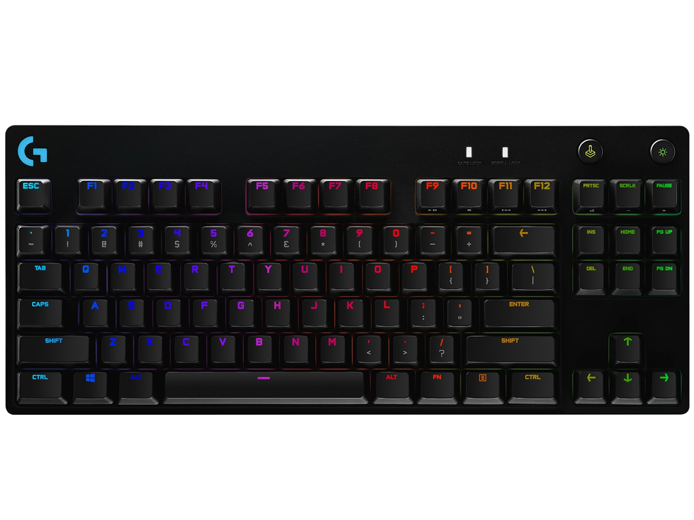 Teclado Mecánico Gaming Logitech Pro Usb Estándar Inglés Negro Rgb