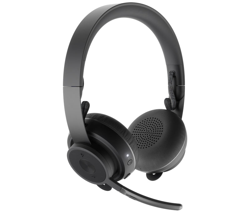 Logitech Zone Wireless, Audifonos Con Microfono Tipo Diadema Color Negro, Supresin Activa, Bluetooth, Recargables Qi, Control De Audio Integrado