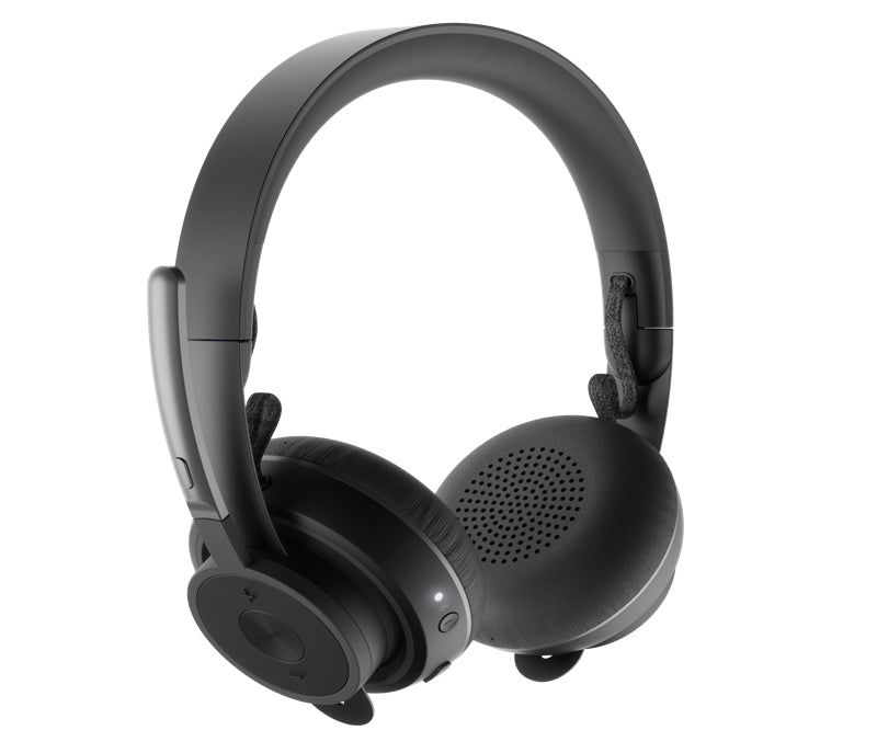 Logitech Zone Wireless, Audifonos Con Microfono Tipo Diadema Color Negro, Supresin Activa, Bluetooth, Recargables Qi, Control De Audio Integrado