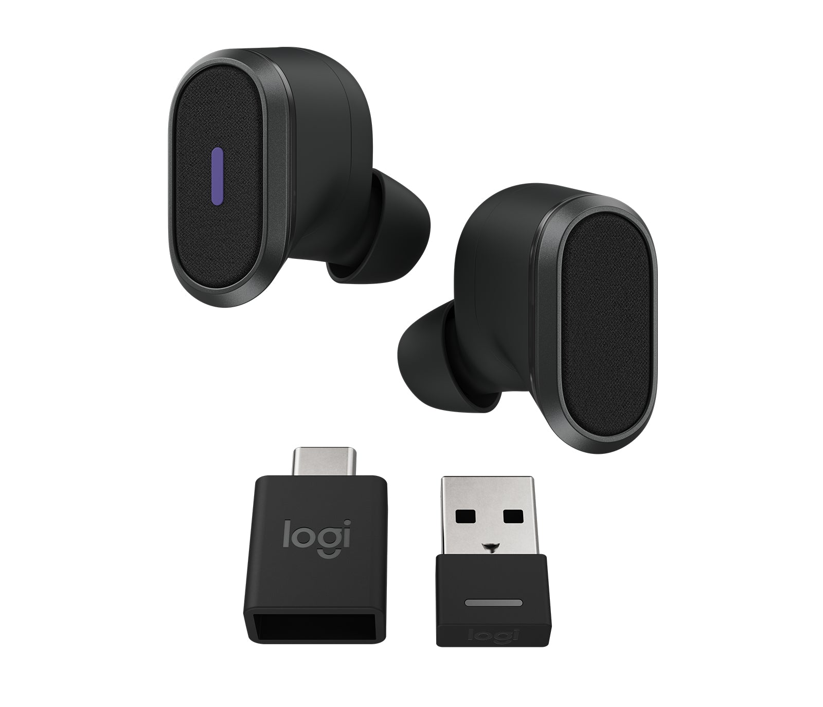 Logitech Zone True Wireless, Auriculares Bluetooth, Con Microfono Y Cancelacion De Ruido, Anc Y Conexion Simultania A La Pc Y Telefono
