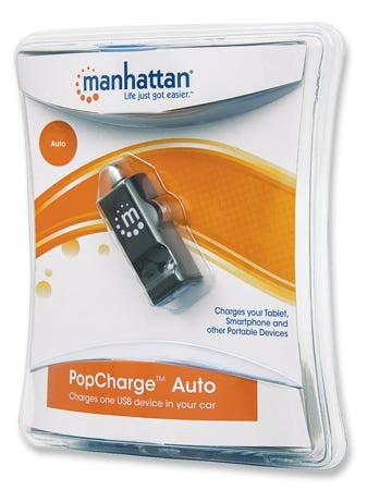 Cargador Usb Para Auto Cel/Tablet Manhattan 101714