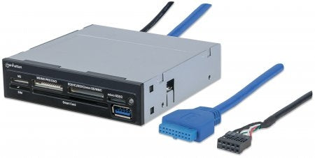 Lector De Tarjetas Manhattan Bahia Interna 3.5 Usb 3.0, 34 En 1 10197