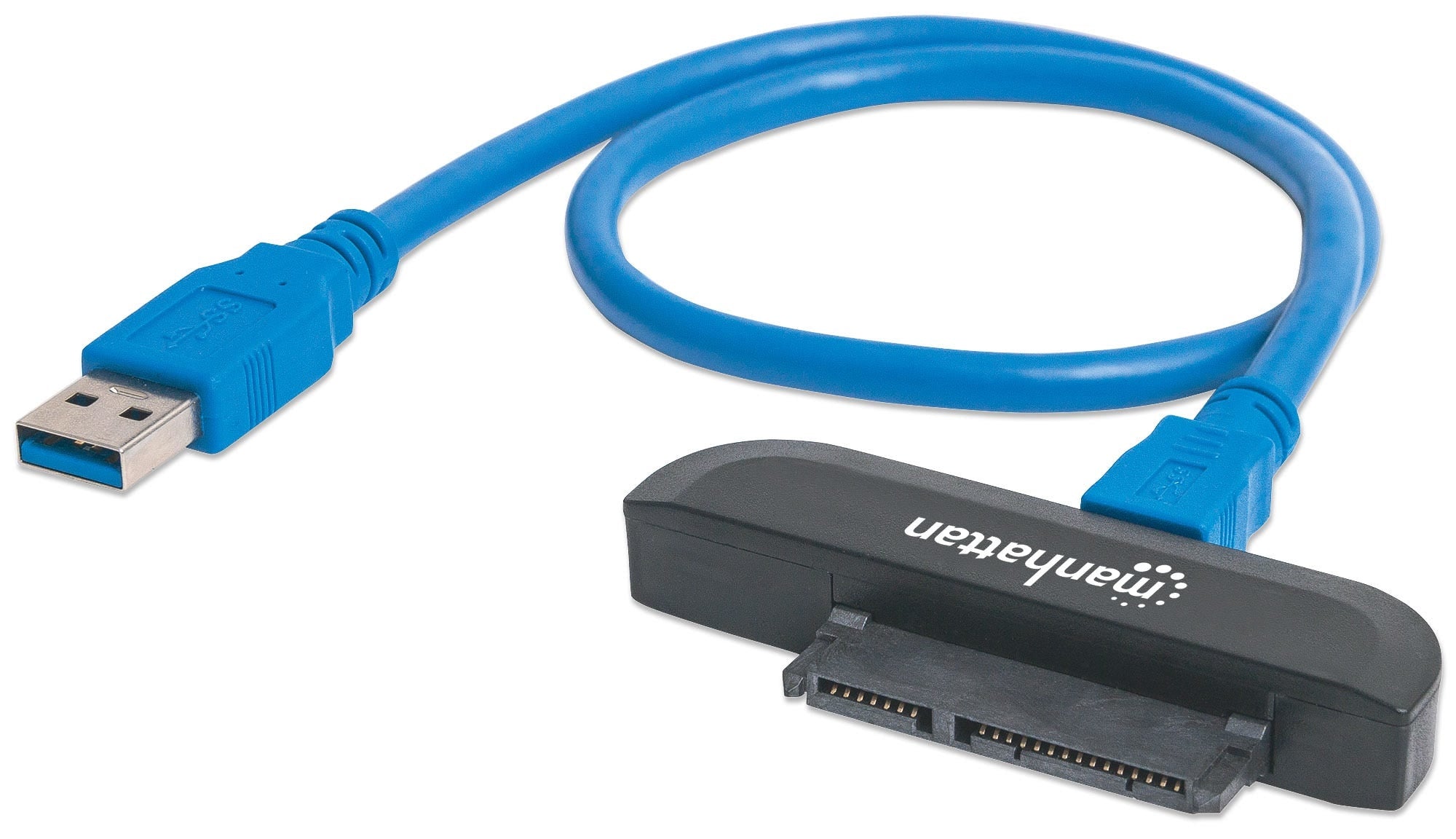 Convertidor Manhattan 130424 Adaptador Usb 3.0 Sata 2.5" Proporciona Acceso Rápido De Datos Para Unidades Sata.