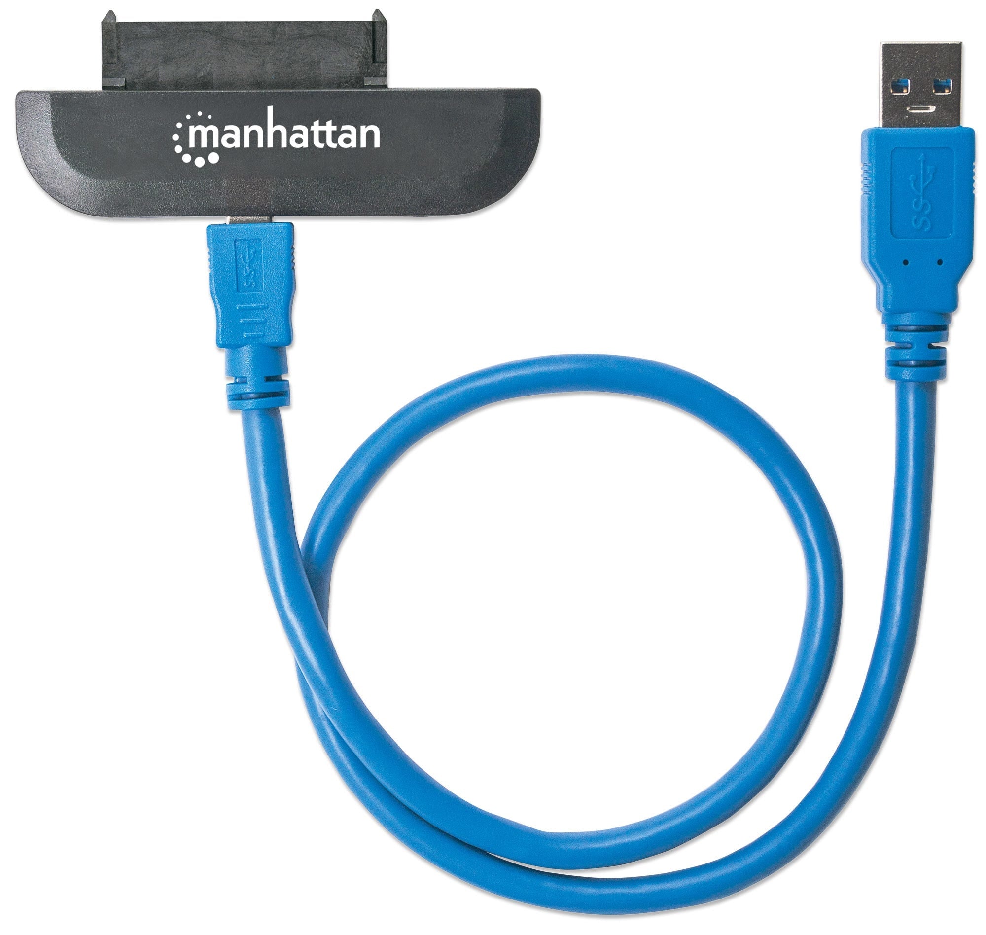 Convertidor Manhattan 130424 Adaptador Usb 3.0 Sata 2.5" Proporciona Acceso Rápido De Datos Para Unidades Sata.