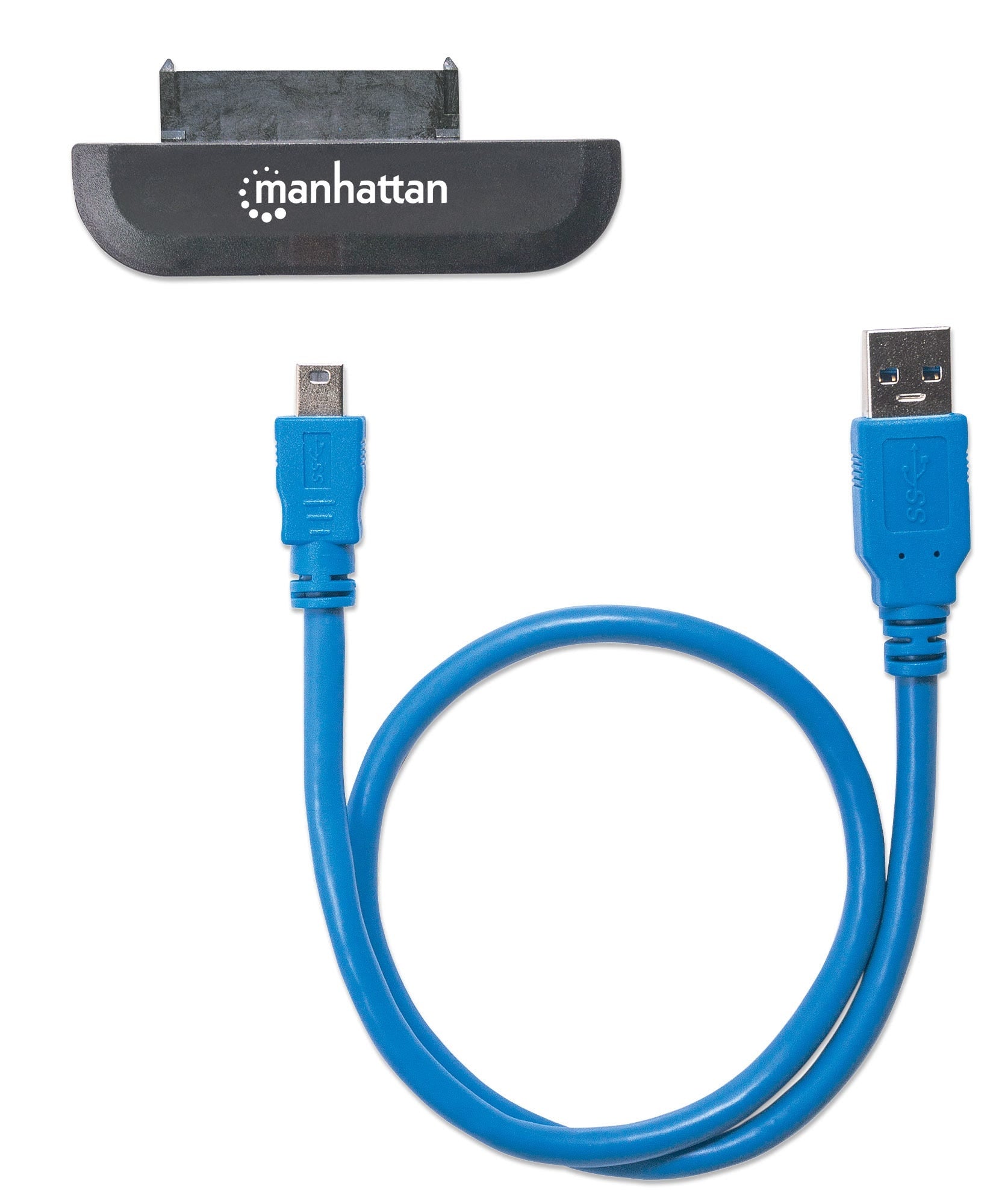 Convertidor Manhattan 130424 Adaptador Usb 3.0 Sata 2.5" Proporciona Acceso Rápido De Datos Para Unidades Sata.