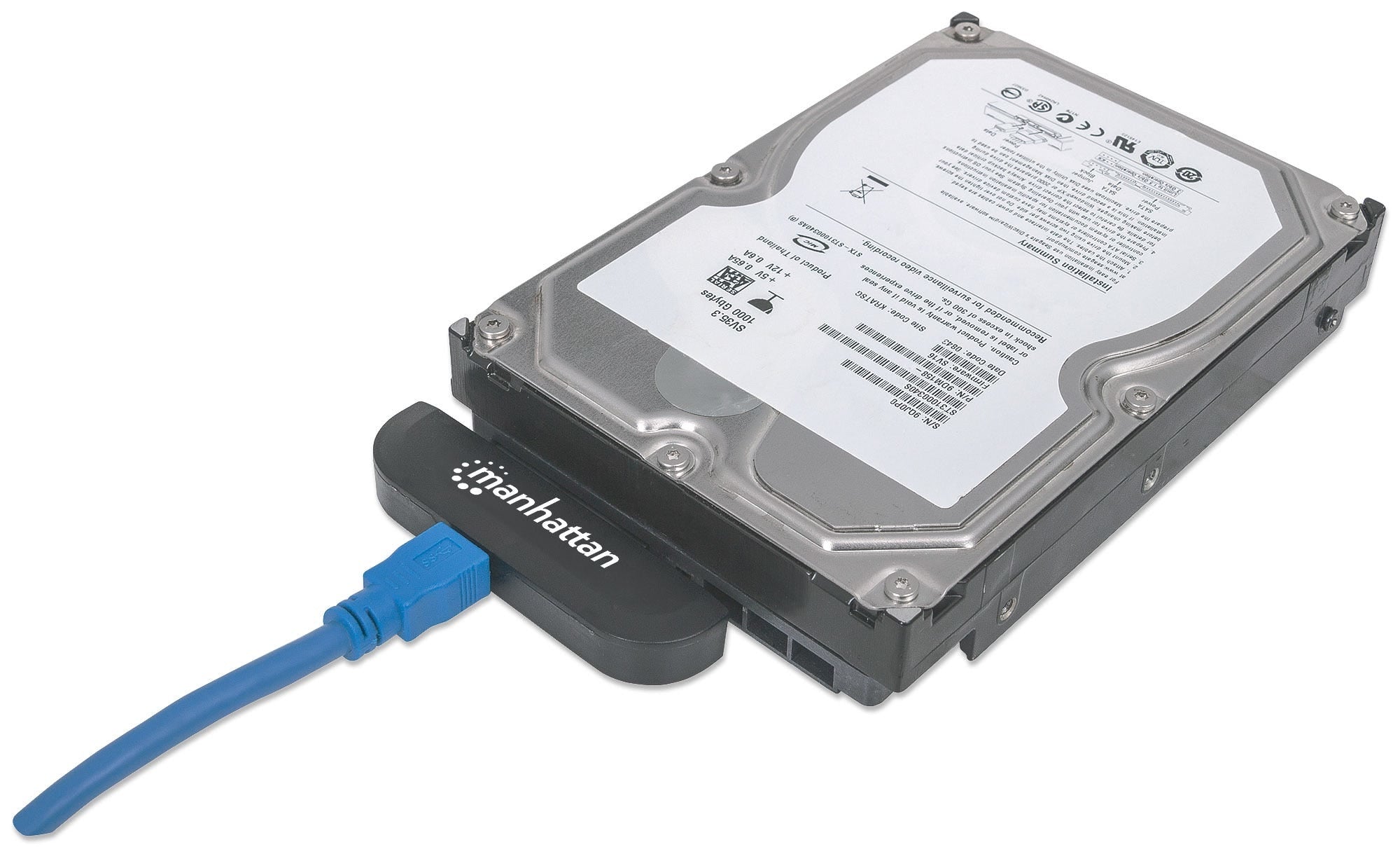 Convertidor Manhattan 130424 Adaptador Usb 3.0 Sata 2.5" Proporciona Acceso Rápido De Datos Para Unidades Sata.