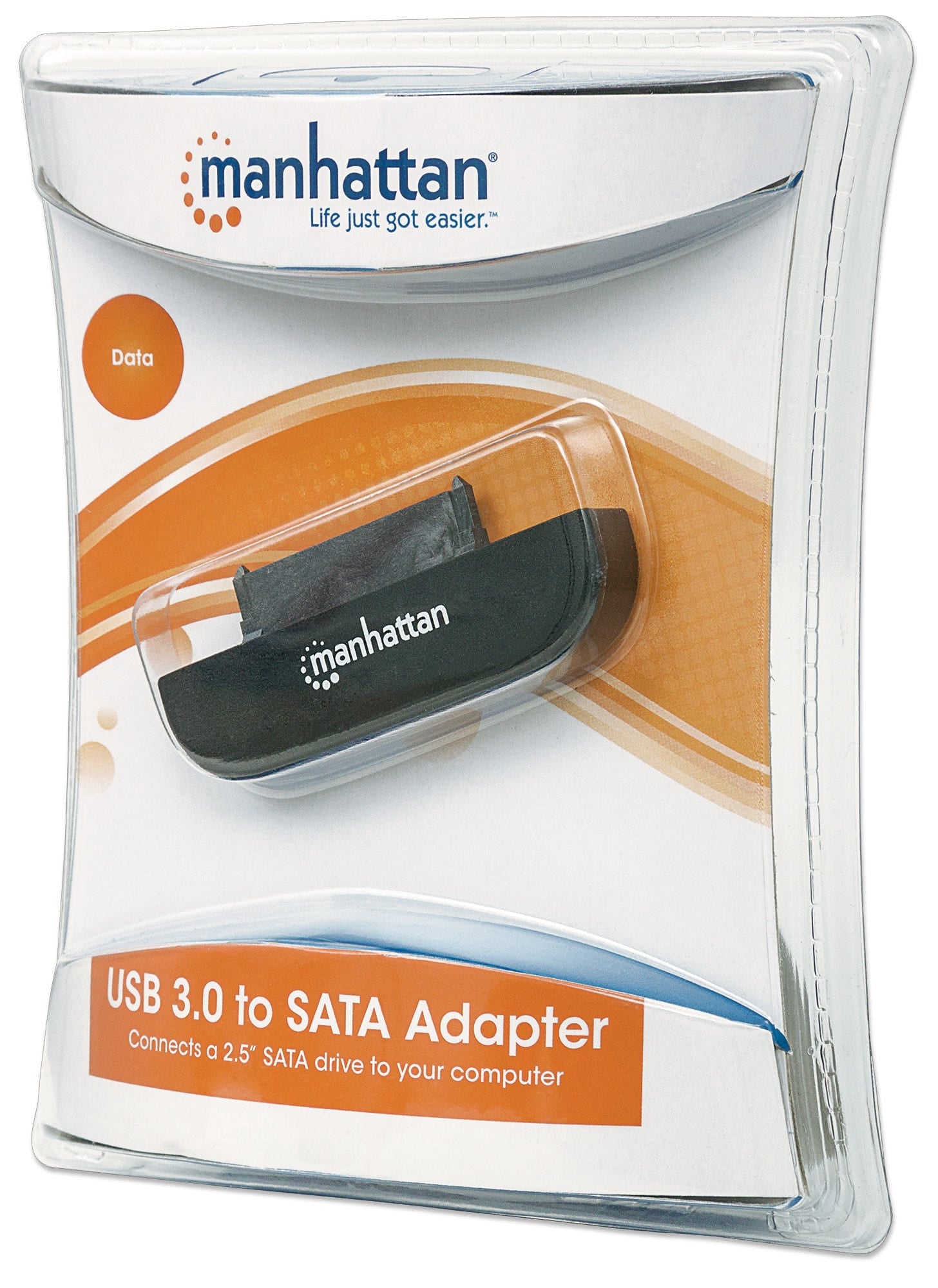 Convertidor Manhattan 130424 Adaptador Usb 3.0 Sata 2.5" Proporciona Acceso Rápido De Datos Para Unidades Sata.