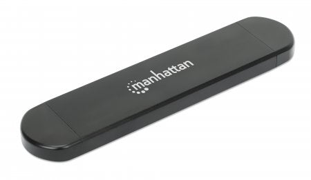 Gabinete Usb A Sdd Manhattan 130639 M.2 Nvme Y Sata Conector Usb-C Usb-A Integrado Para Una Conexión De Host Versátil.