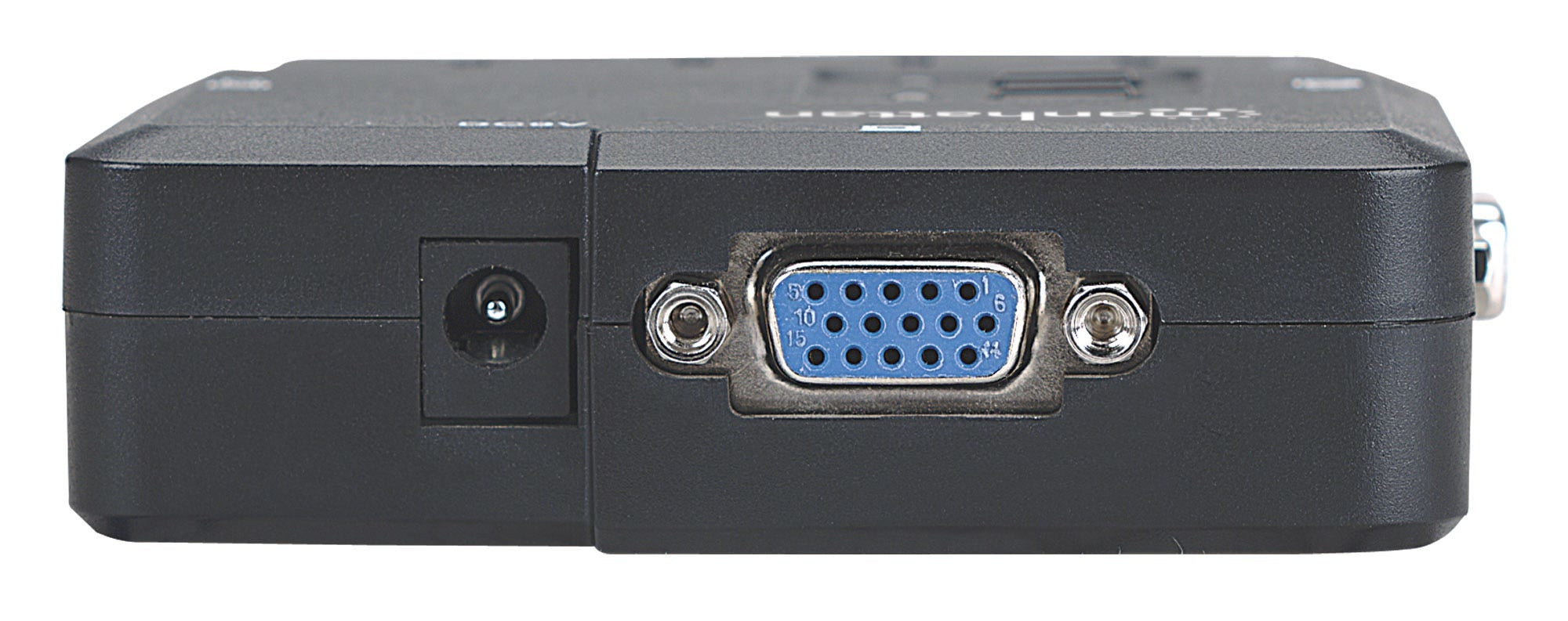 Cable Kvm Manhattan 151252 Switch Compacto De Puertos Usb Con Cables Y Soporte Audio; Controle Dos Computadoras Desde Un Solo Teclado Monitor Ratón