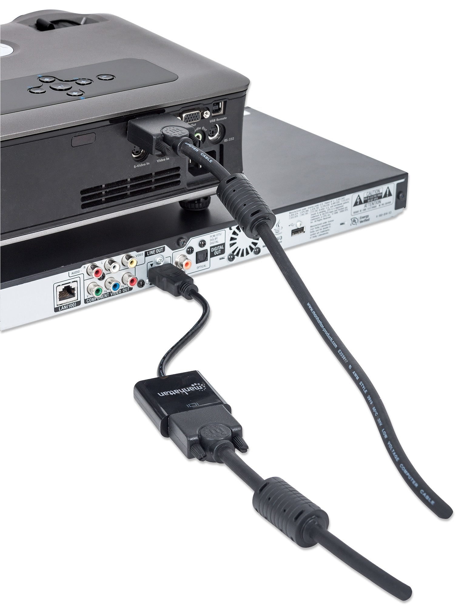 Convertidor Manhattan Video Hdmi A Svga, Negro 151436