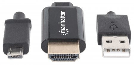 Cable Mhl Manhattan De Micro Usb A Hdmi Con Usb-Ap/Alimentacion 151498