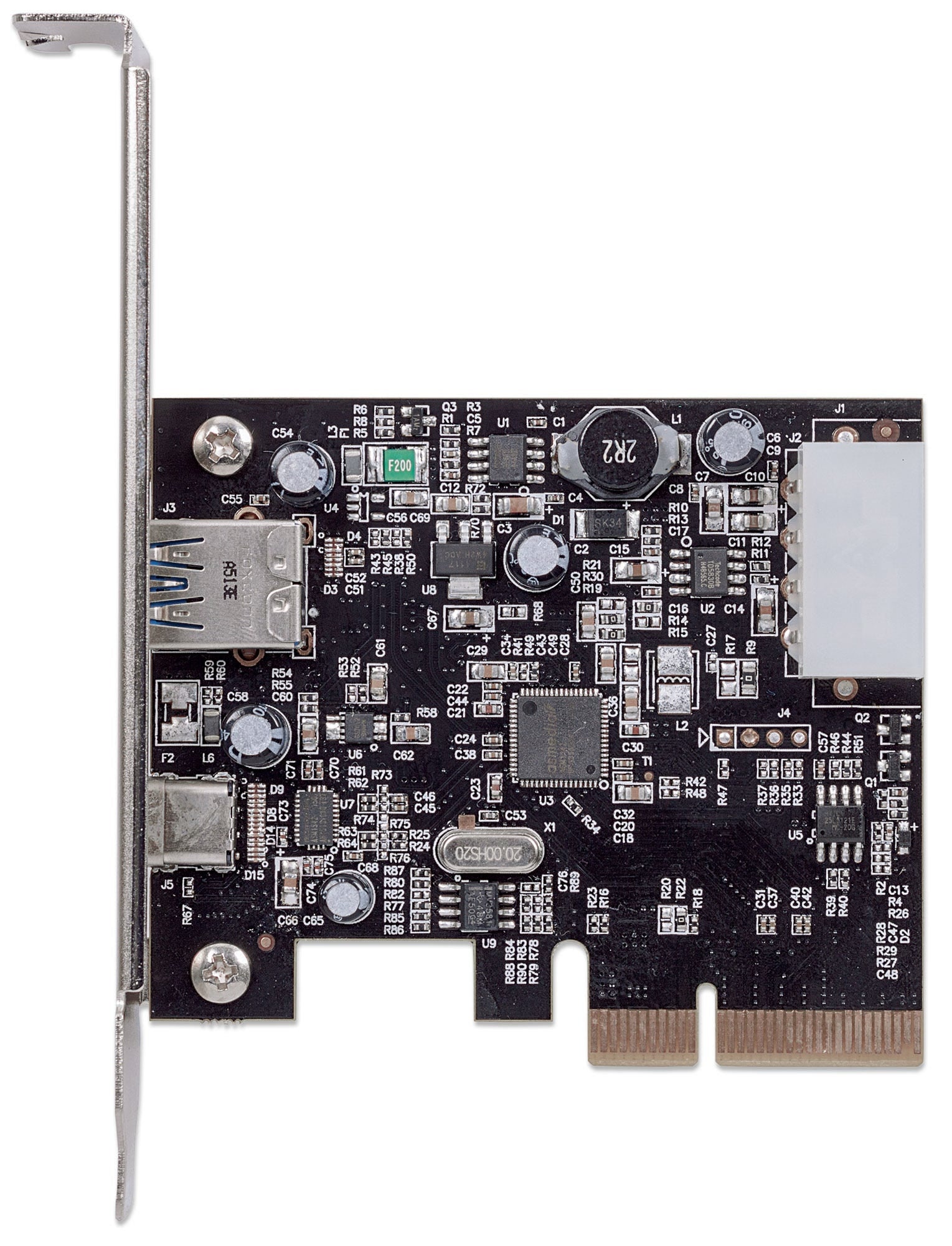 Tarjeta Pci Express Usb-C 3.1 Manhattan 151757 Alámbrico 3.0 10000 Mbit/S