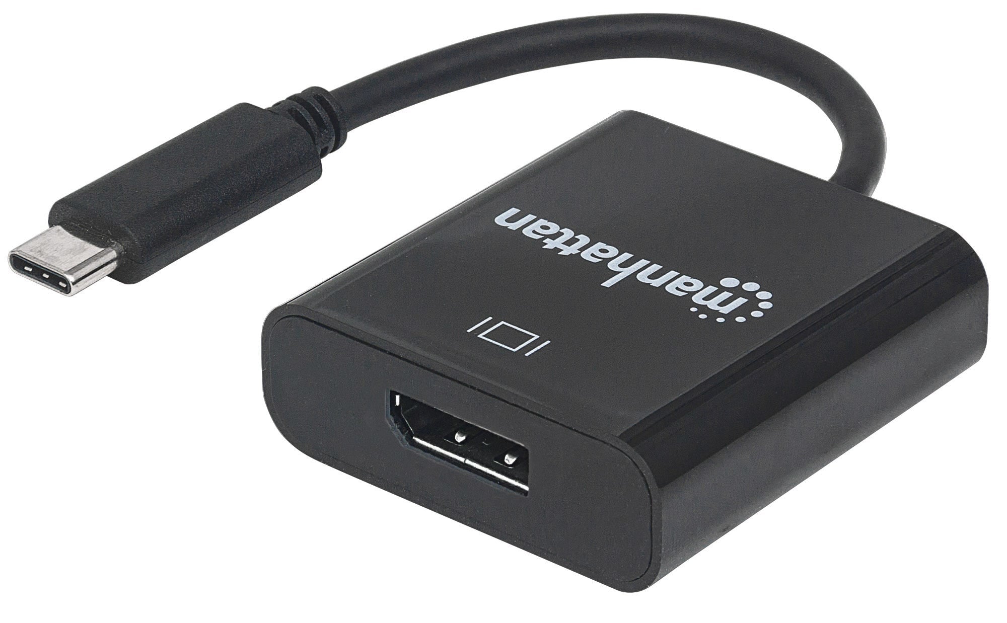 Convertidor Manhattan Usb Tipo C Macho A Displayport Hembra Color Negro