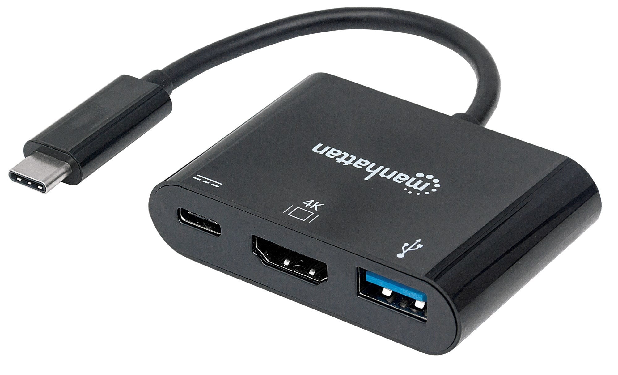 Convertidor Usb A Hdmi Manhattan 152037 Docking Station Tipo-C Superspeed 3.1 Macho Tipo-A Y Hembras