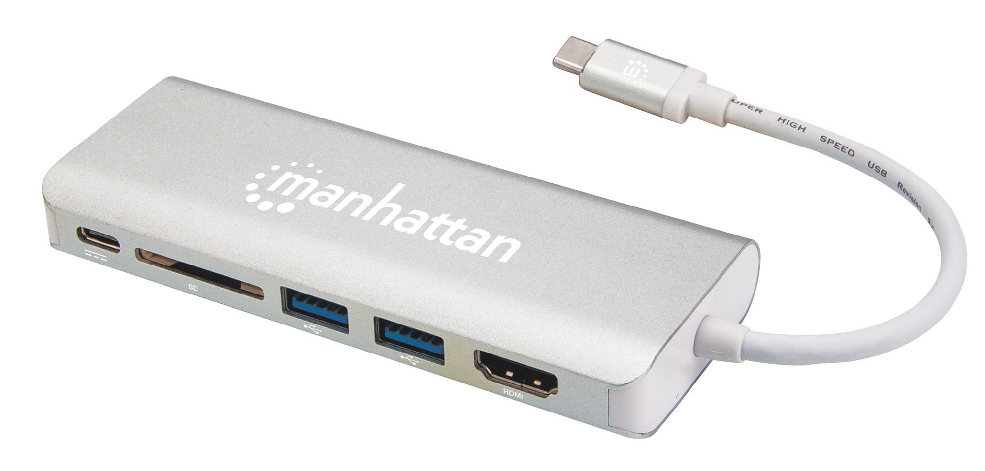 Estacion Docking Usb Tipo-C 6 En 1 Manhattan 152075