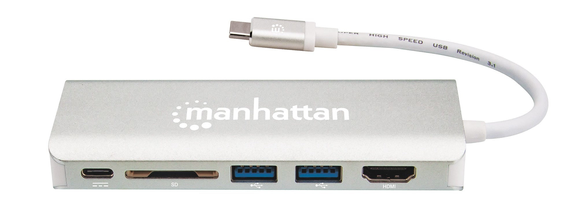 Estacion Docking Usb Tipo-C 6 En 1 Manhattan 152075