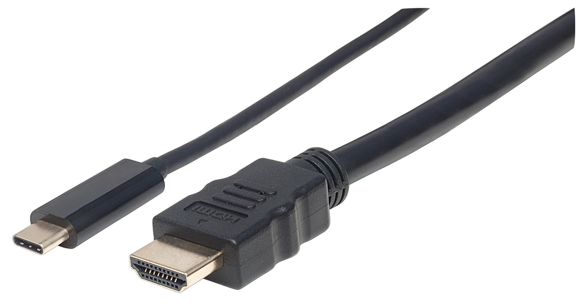 Cable Usb 4K Manhattan 152235 Usb-C A Hdmi Convierte Una Señal Modo Dp Alt De Salida Longitud 2M Color Negro