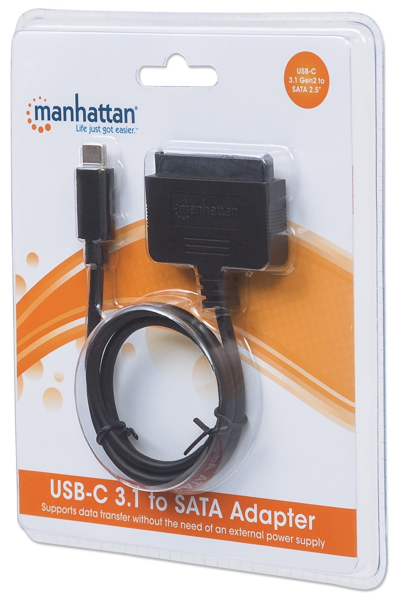 Convertidor Manhattan Usb-C A Hdd Sata 2.5 V 3.1 Gen2 152495