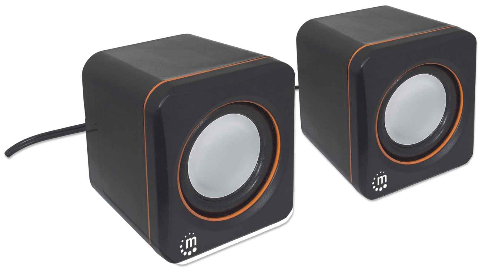 Sistema De Altavoces Manhattan Serie 2600 161435 Bocinas Conéctelos La Computadora Y Otros Dispositivos Equipados Usb. Años Garantía