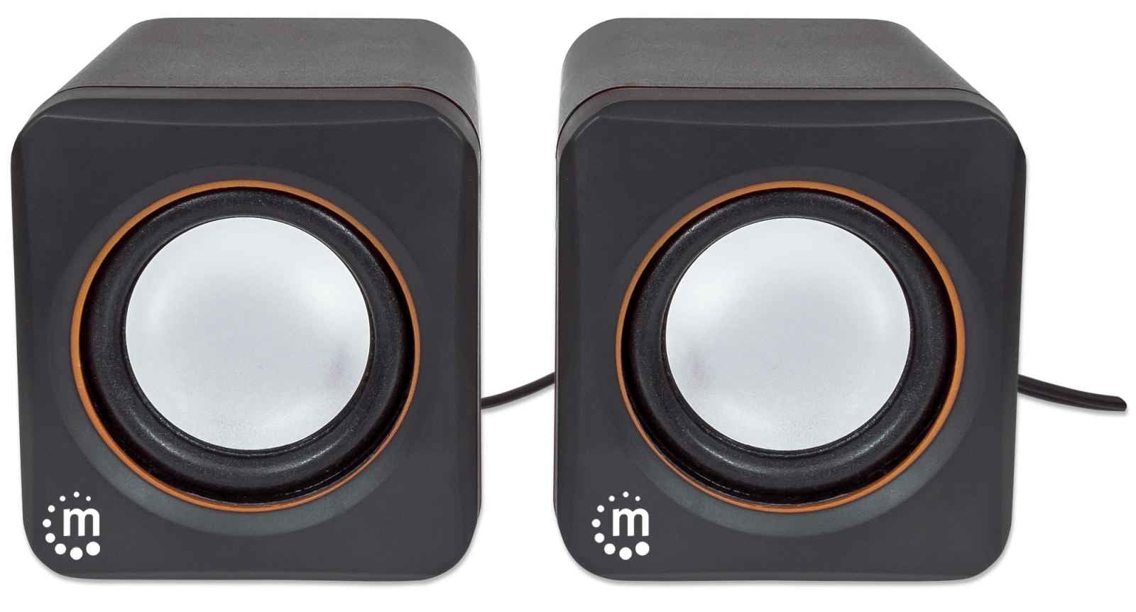 Sistema De Altavoces Manhattan Serie 2600 161435 Bocinas Conéctelos La Computadora Y Otros Dispositivos Equipados Usb. Años Garantía