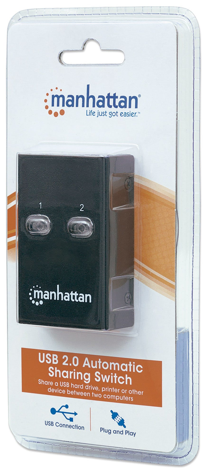 Hub Usb Manhattan 162005 2.0 Color Blanco Puertos