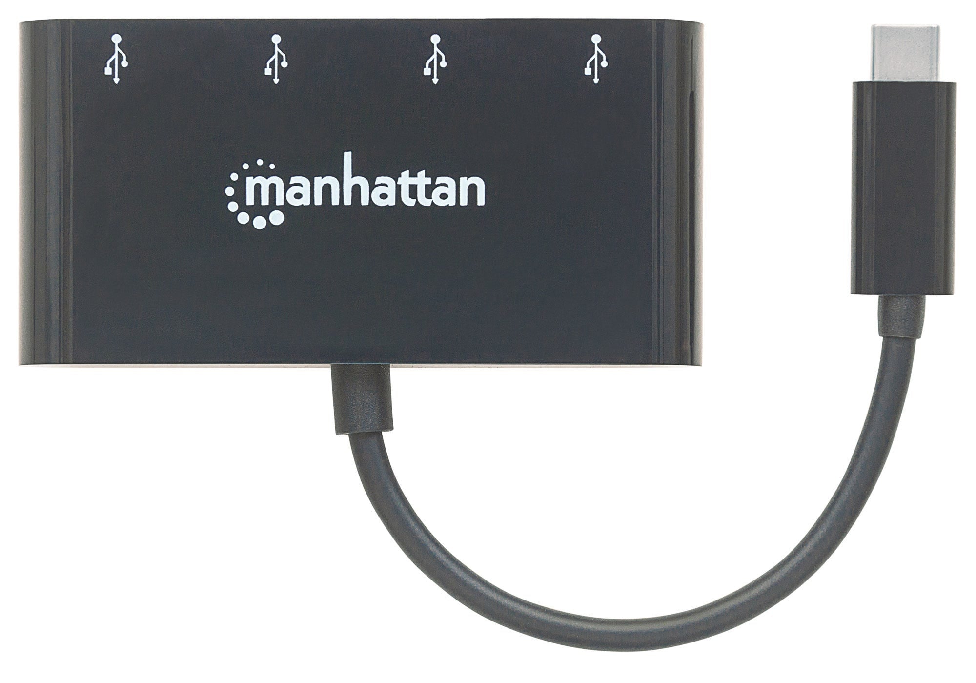 Hub Usb Manhattan 162746 Usb-C 3.2 Gen Macho A Cuatro Usb-A Hembra Superspeed 5 Gbps