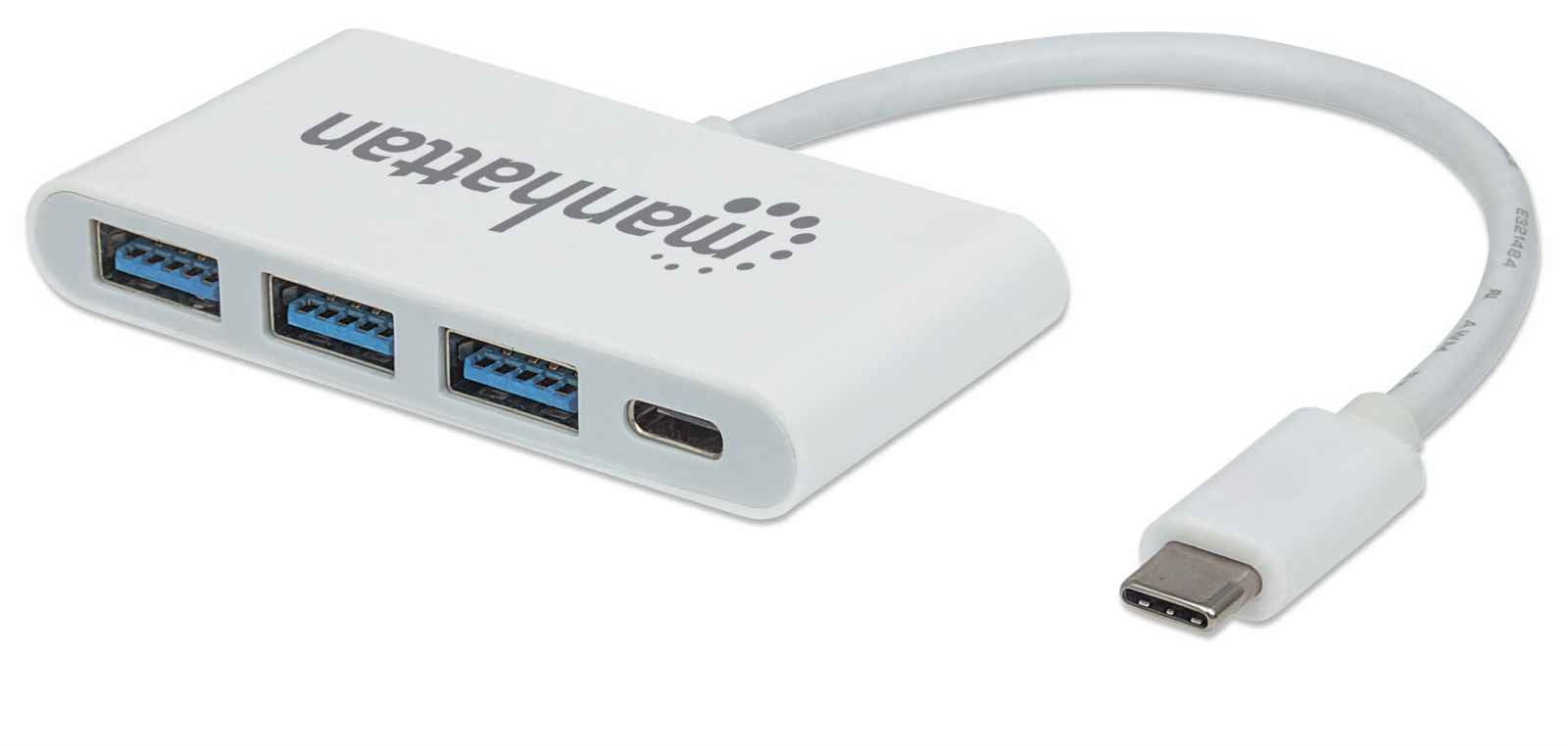 Hub Usb Manhattan 163552 Usb-C De Puertos Usba 3.2 Gen Con Power Delivery