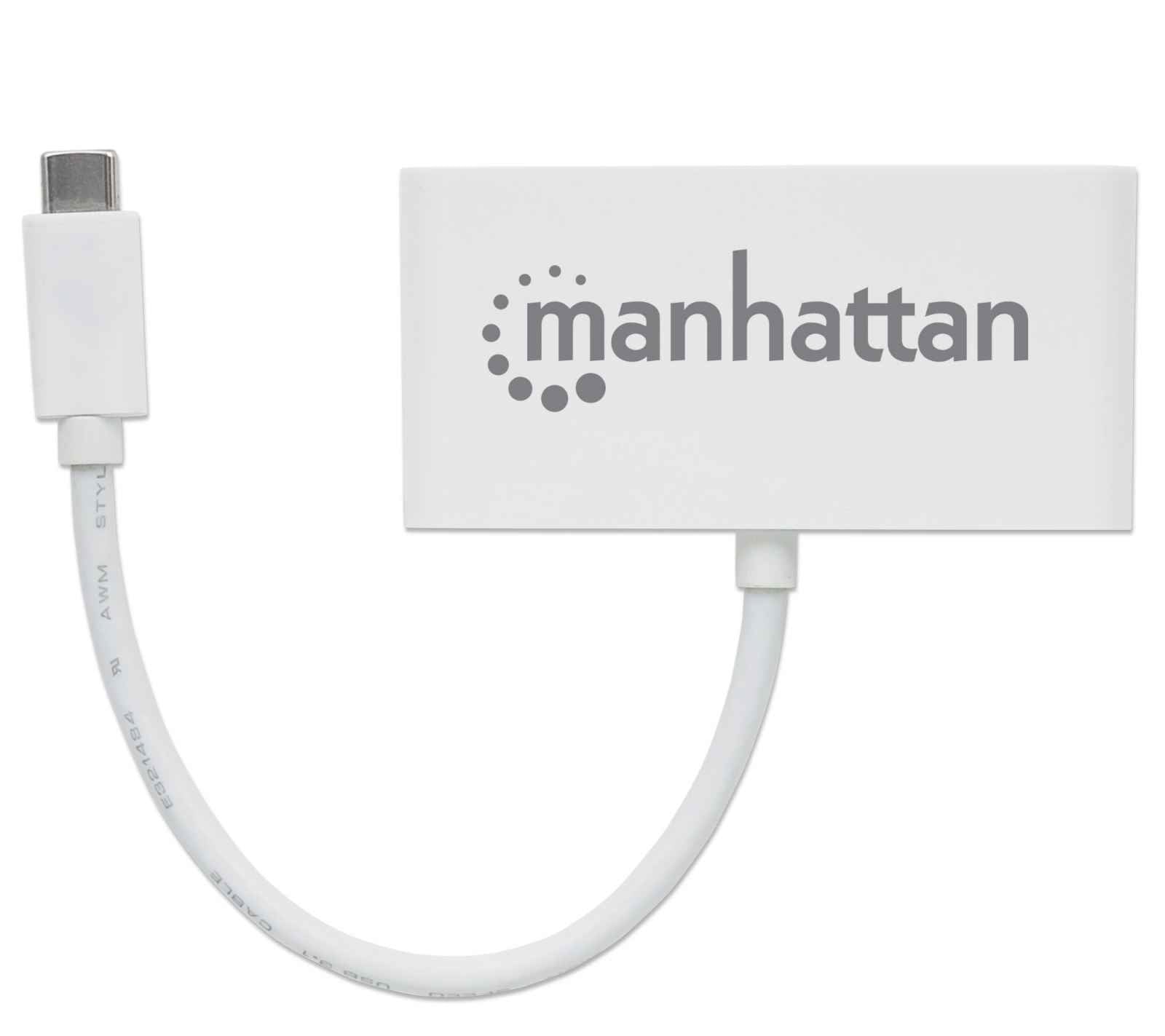 Hub Usb Manhattan 163552 Usb-C De Puertos Usba 3.2 Gen Con Power Delivery