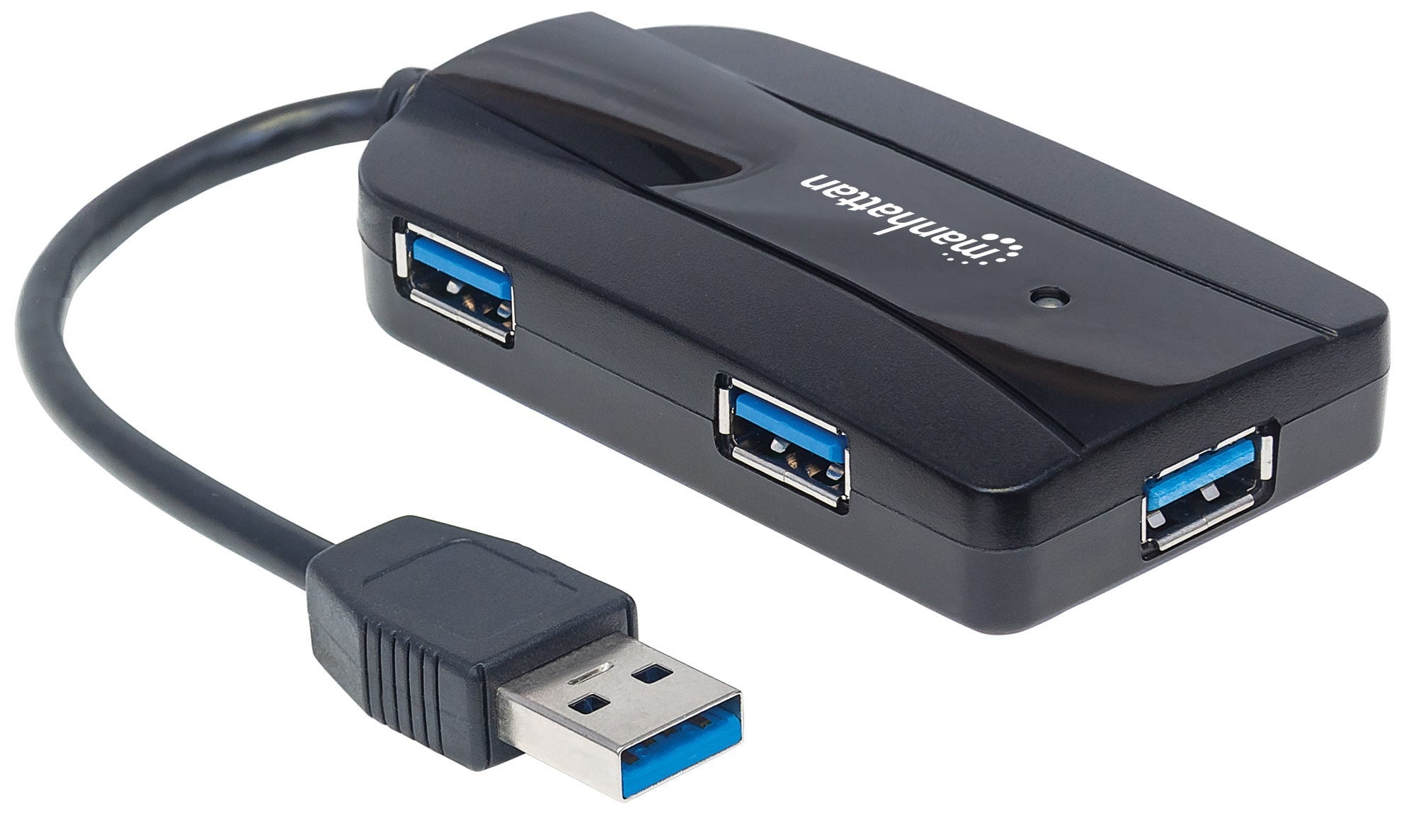 Hub Manhattan Usb 3.0 Superspeed Y Lector/Grabador De Tarjetas 163590