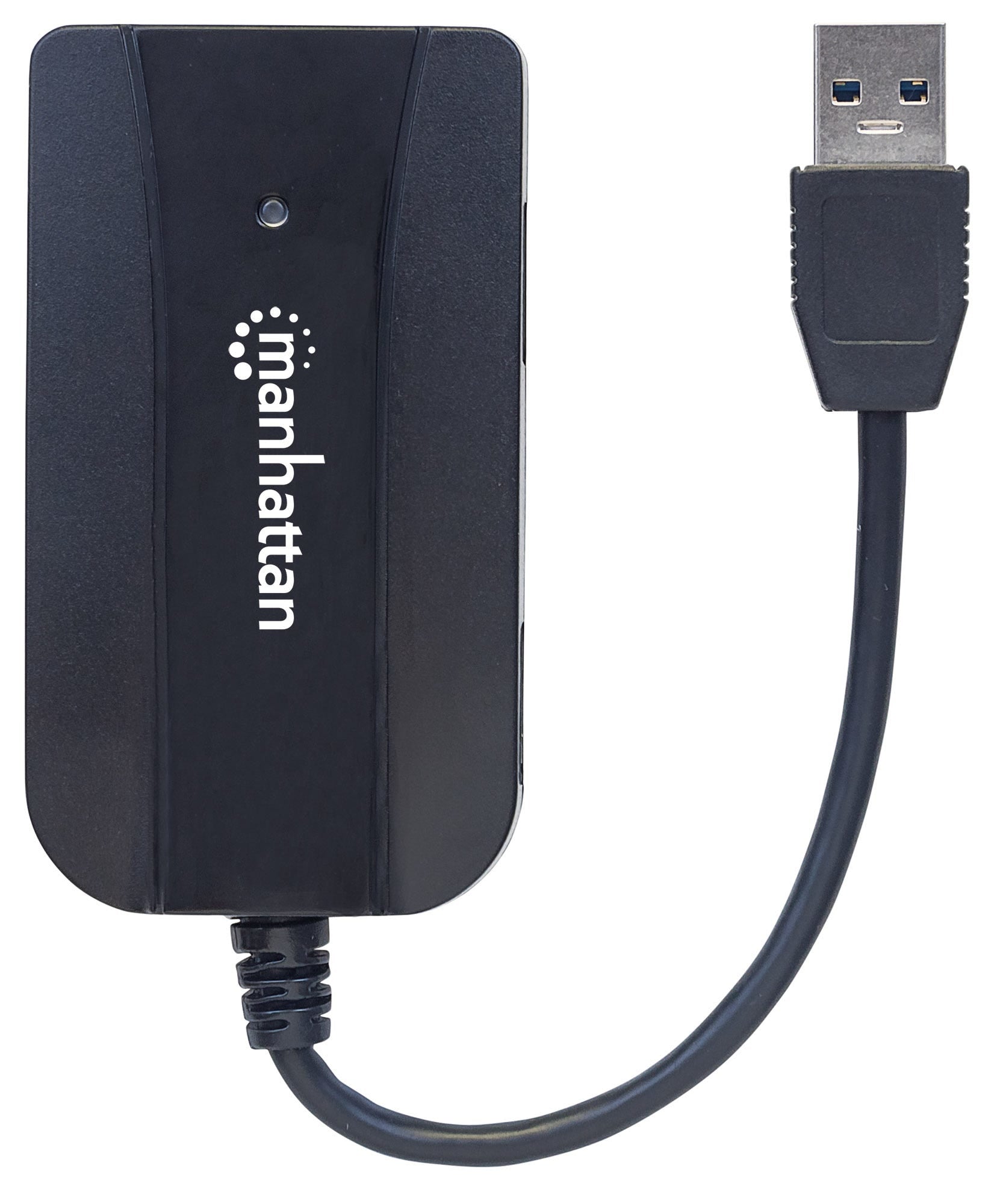 Hub Manhattan Usb 3.0 Superspeed Y Lector/Grabador De Tarjetas 163590