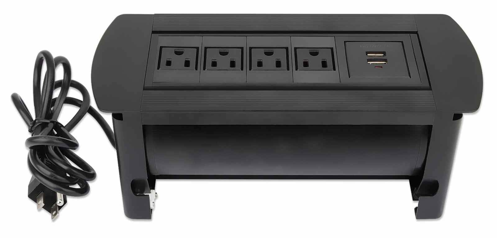 Caja De Mesa Manhattan Conexiones, Ac 4, (Usb 2/ 5V/2.1A), 164849