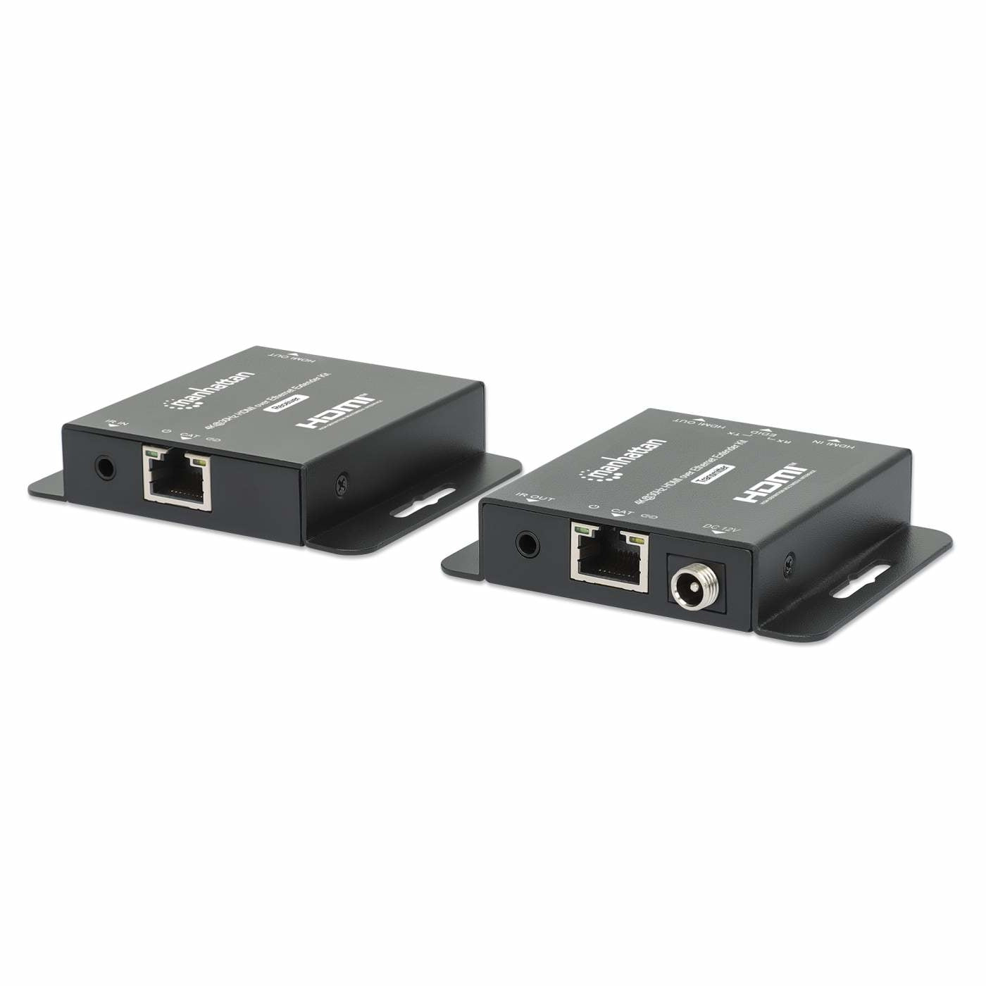 Kit Extensor De Hdmi Manhattan 168397 Sobre Ethernet 4K 30Hz Extiende Una Señal Hasta 70 Utilizando Cable Cat6