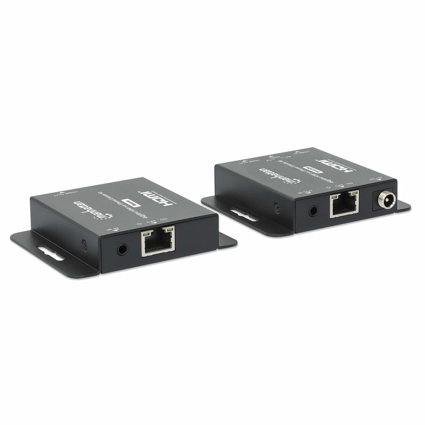 Kit Extensor De Hdmi Manhattan 168397 Sobre Ethernet 4K 30Hz Extiende Una Señal Hasta 70 Utilizando Cable Cat6