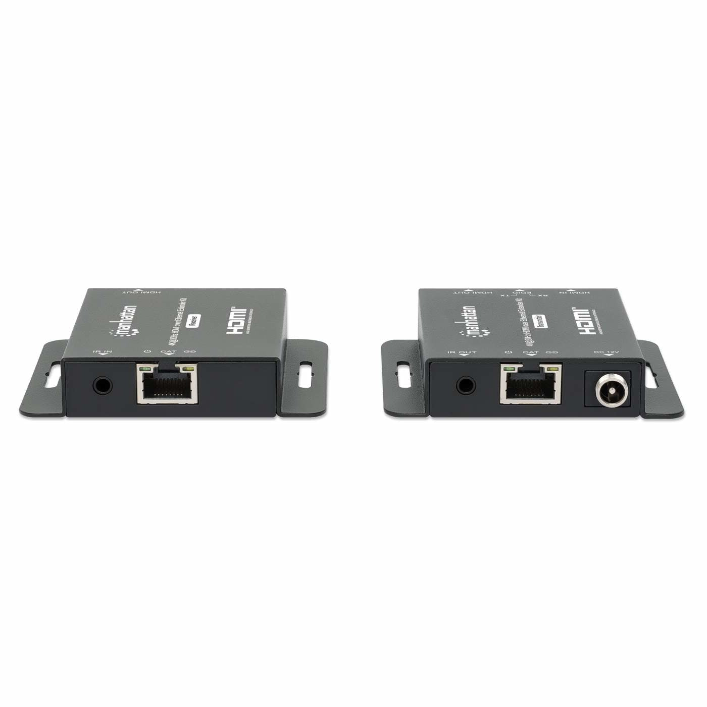 Kit Extensor De Hdmi Manhattan 168397 Sobre Ethernet 4K 30Hz Extiende Una Señal Hasta 70 Utilizando Cable Cat6