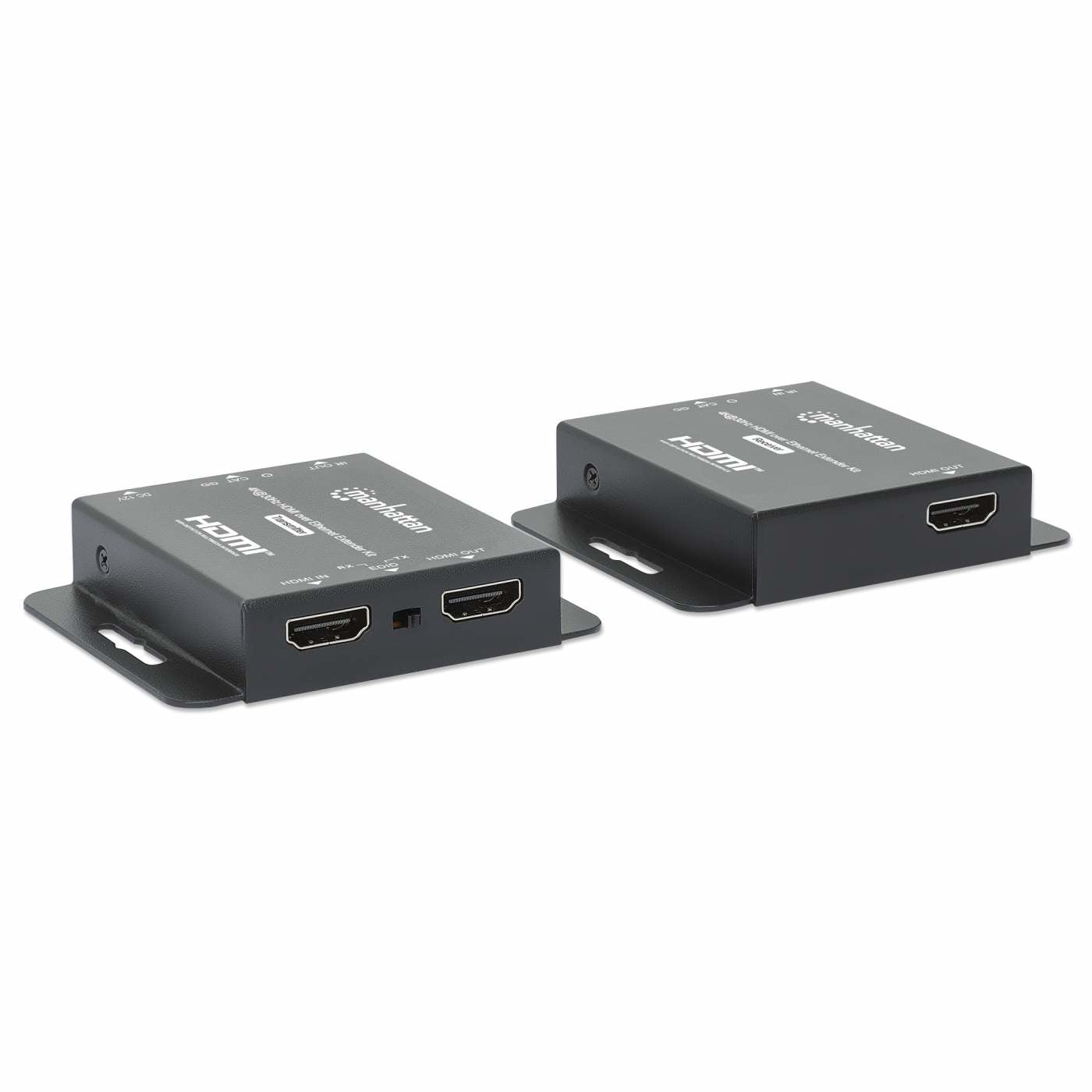 Kit Extensor De Hdmi Manhattan 168397 Sobre Ethernet 4K 30Hz Extiende Una Señal Hasta 70 Utilizando Cable Cat6