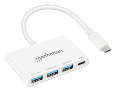 Hub Usb-C Manhattan 168434 3.2 Gen De Puertos Con Suministro Energia