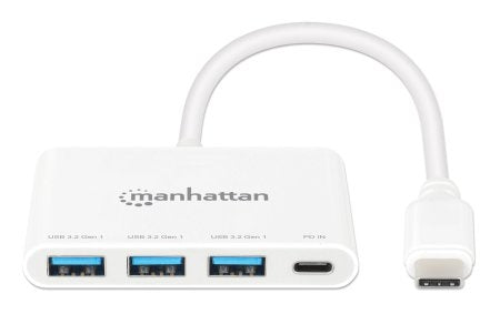 Hub Usb-C Manhattan 168434 3.2 Gen De Puertos Con Suministro Energia