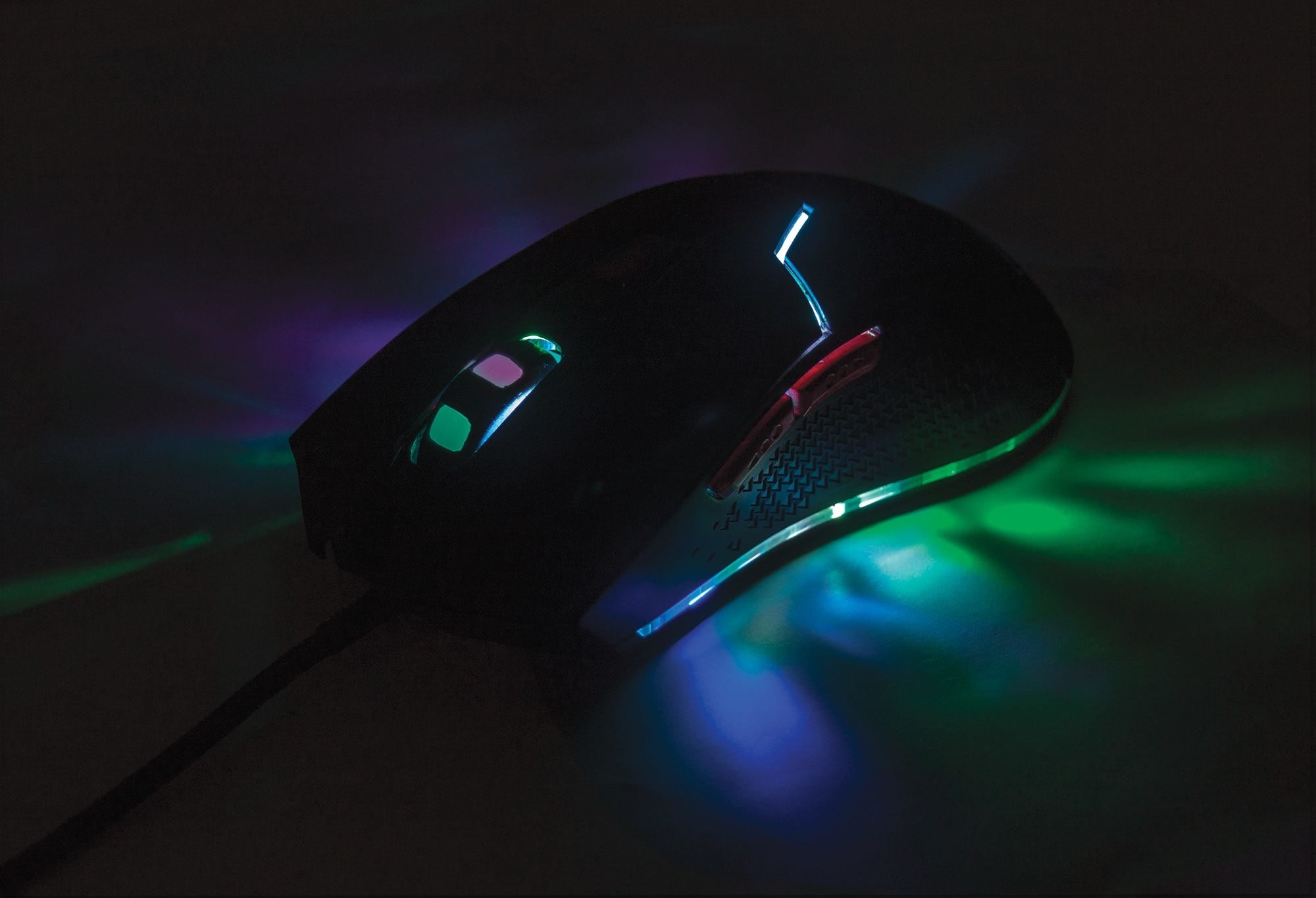 Mouse Optico Gaming Negro Dpi Ajustables Luz Led Manhattan 176071