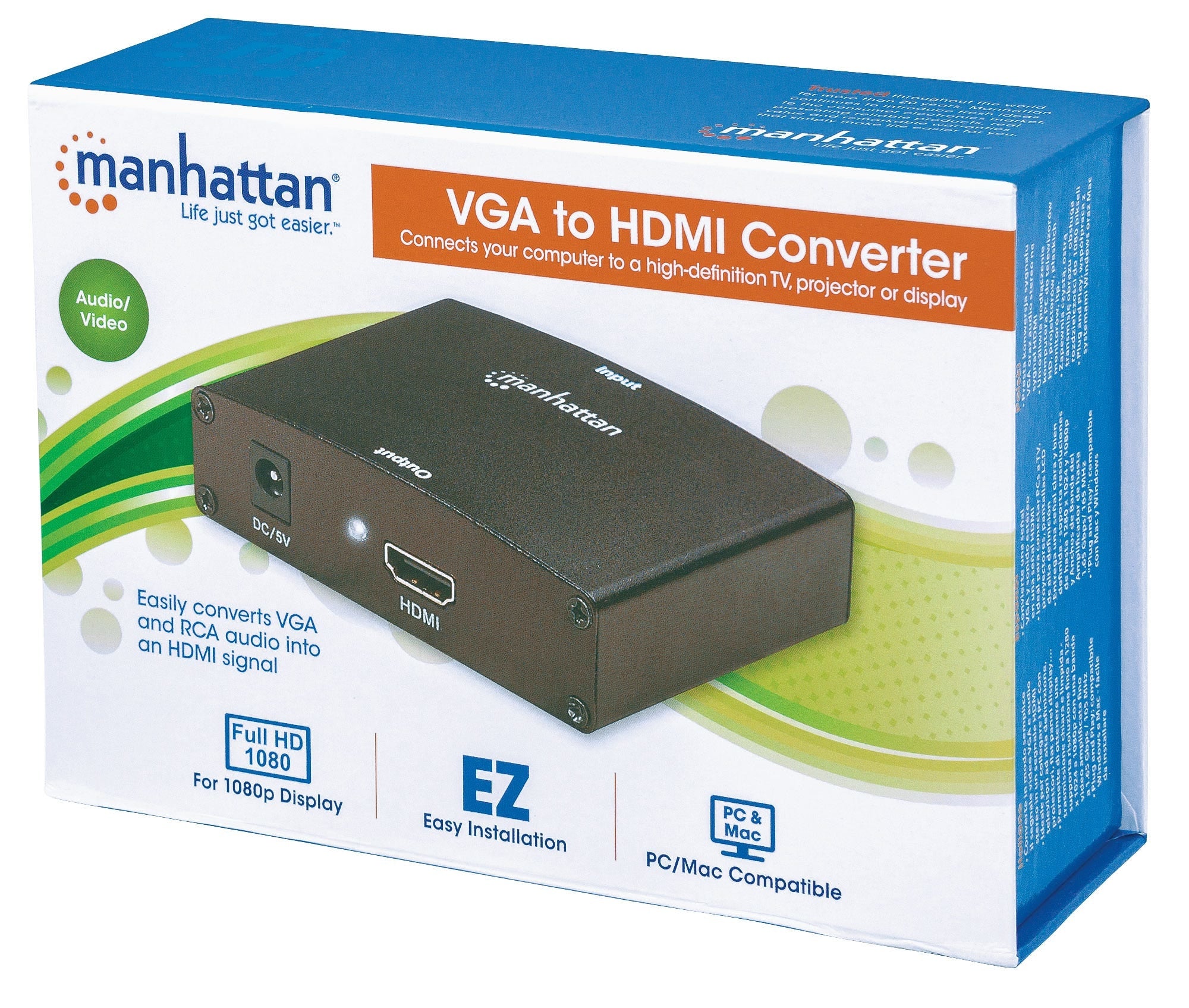 Convertidor Video Manhattan Svga+Audio A Hdmi 177351