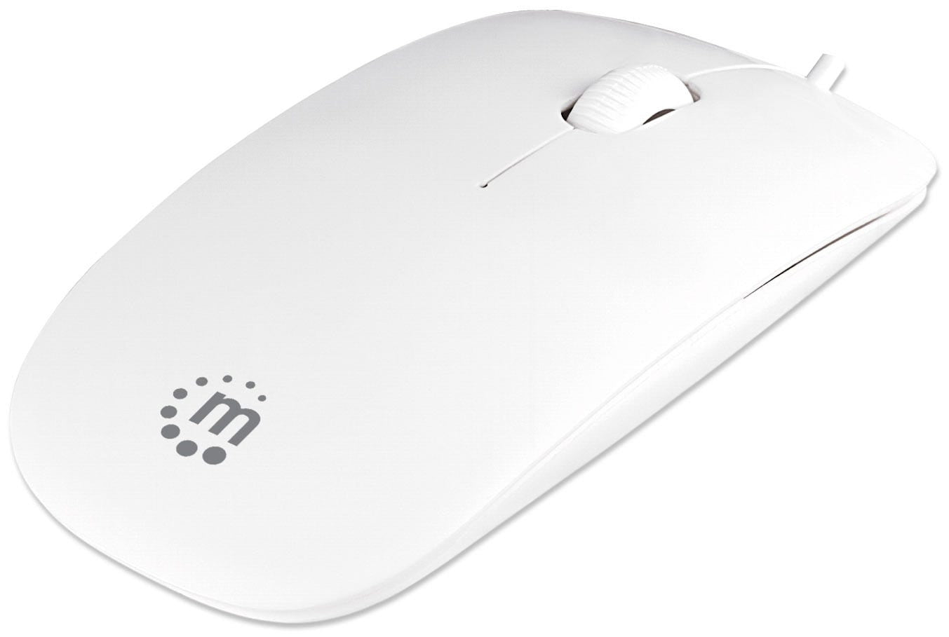 Mouse Manhattan 177627 Color Blanco 3 Botones Usb Óptico 1000 Dpi