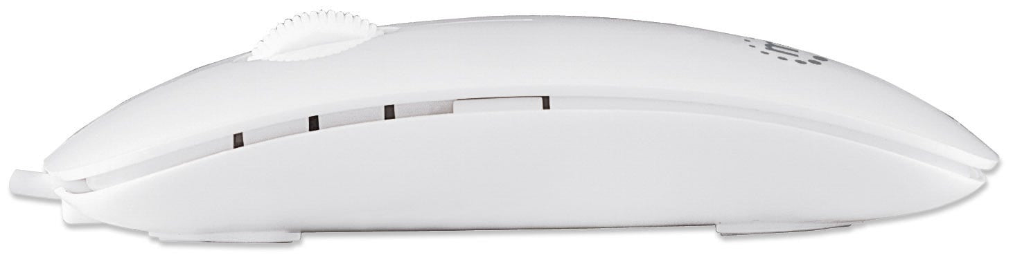 Mouse Manhattan 177627 Color Blanco 3 Botones Usb Óptico 1000 Dpi