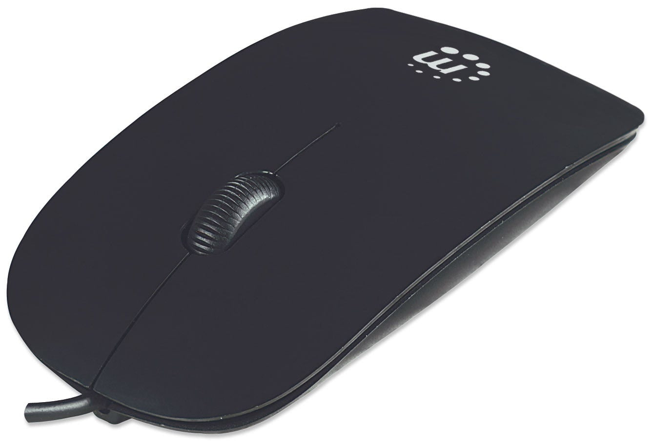 Mouse Manhattan 177658 Mini Ratón Óptico Silueta Conexión Usb Tres Botones Rueda De Desplazamiento 1000 Pppm Años Garantía