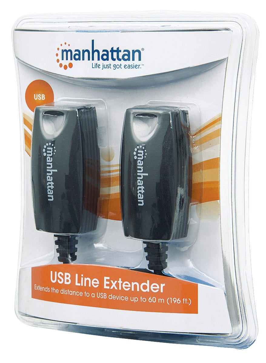 Extensor Usb Longitud Máxima 60 Manhattan 179300 Extension Hasta 60Mts Por Cable Utp; Bus Que Proporciona Alimentación - No Requiere Externa.