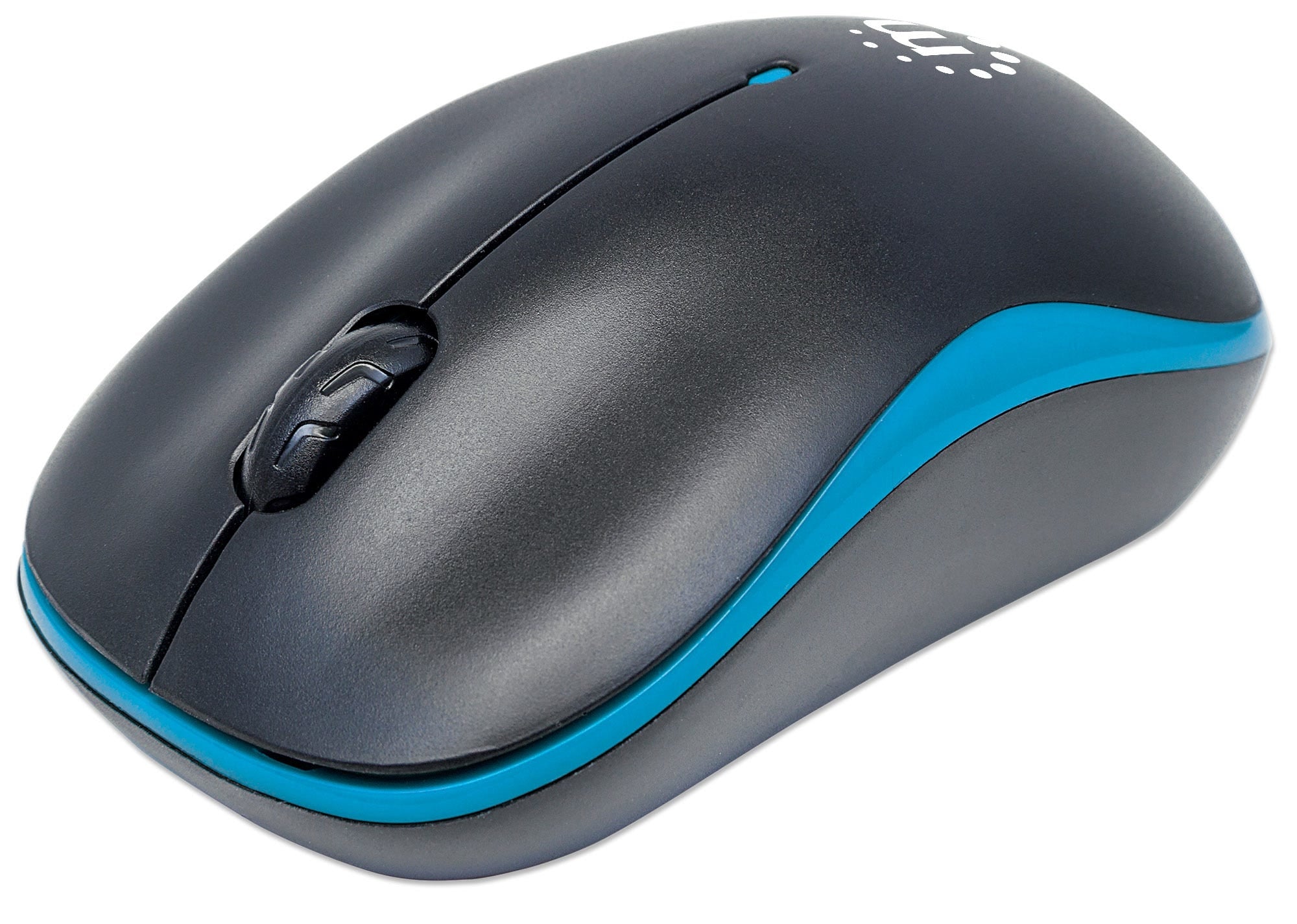 Mouse Optico Inalambrico Manhattan Success Negro/Azul 179416