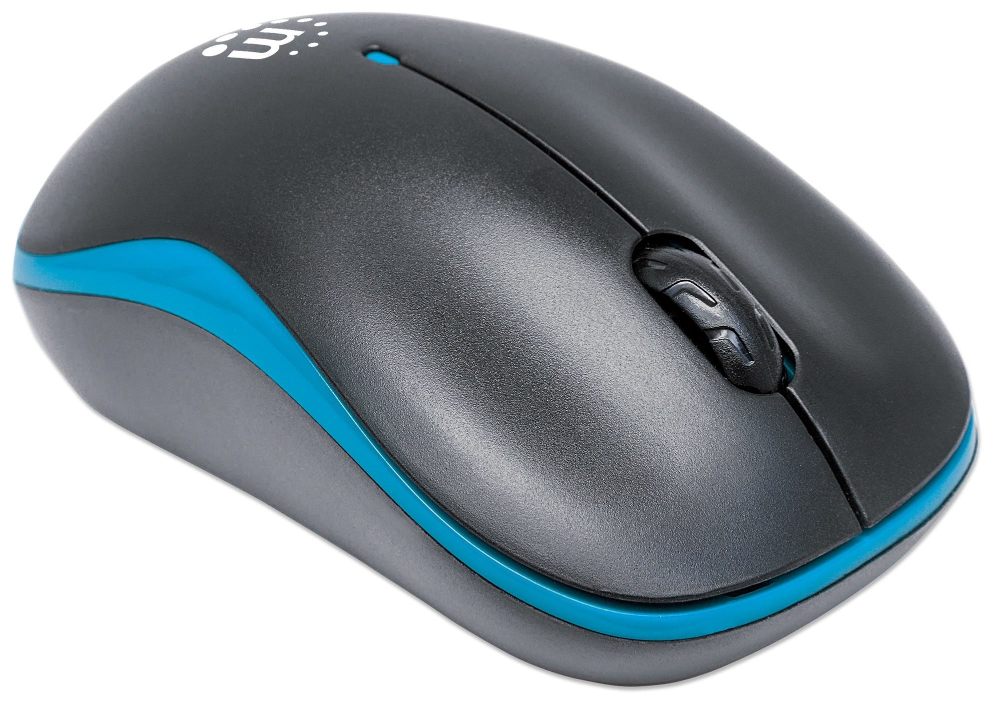 Mouse Optico Inalambrico Manhattan Success Negro/Azul 179416