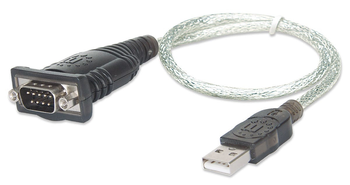 Convertidor De Usb A Serial Manhattan 205146 Puerto Db9 Macho. Longitud Del Cable: 45 Cm