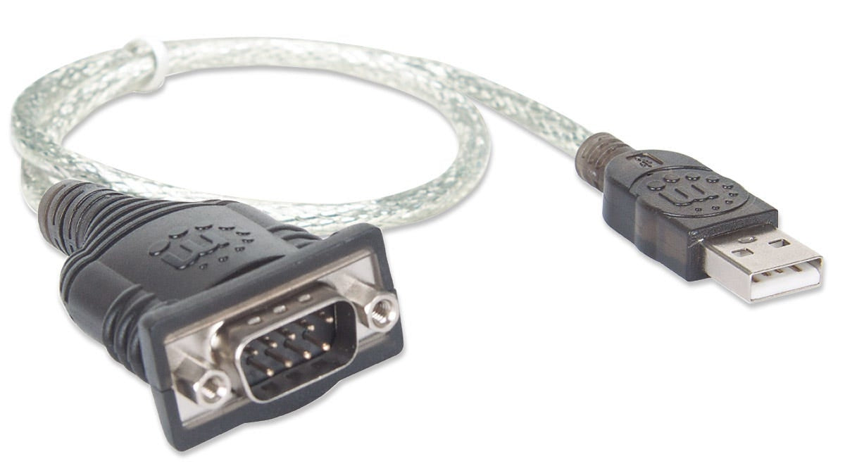 Convertidor De Usb A Serial Manhattan 205146 Puerto Db9 Macho. Longitud Del Cable: 45 Cm