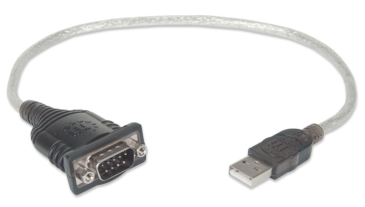 Convertidor De Usb A Serial Manhattan 205146 Puerto Db9 Macho. Longitud Del Cable: 45 Cm