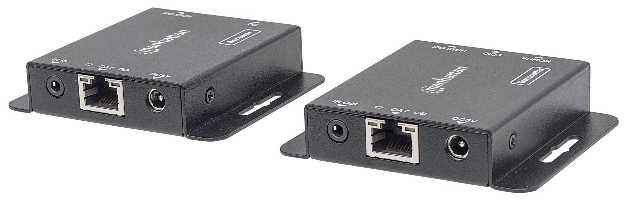 Extensor Hdmi Manhattan 207461 Kit De Sobre Ethernet 1080P Hasta A 100 Cable Cat6 Soporta Ir