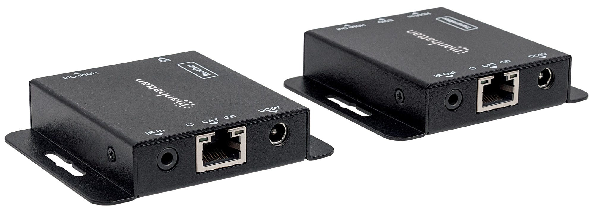 Extensor Hdmi Manhattan 207461 Kit De Sobre Ethernet 1080P Hasta A 100 Cable Cat6 Soporta Ir